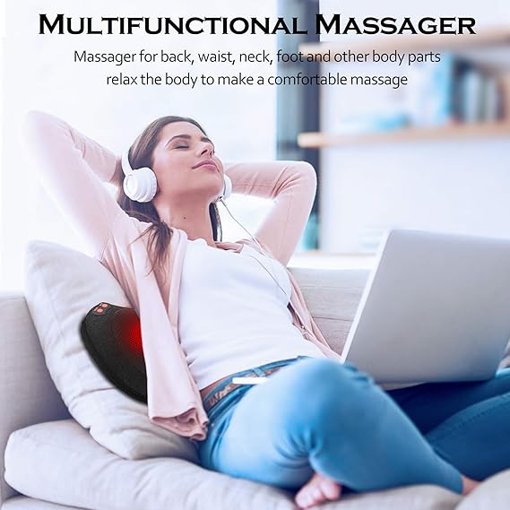 Neck & Back Massager Pillow for Men and Women Use at Home and in Car