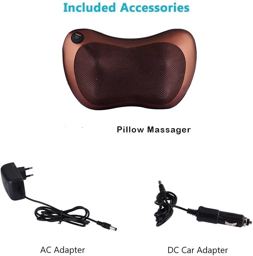 Neck & Back Massager Pillow for Men and Women Use at Home and in Car