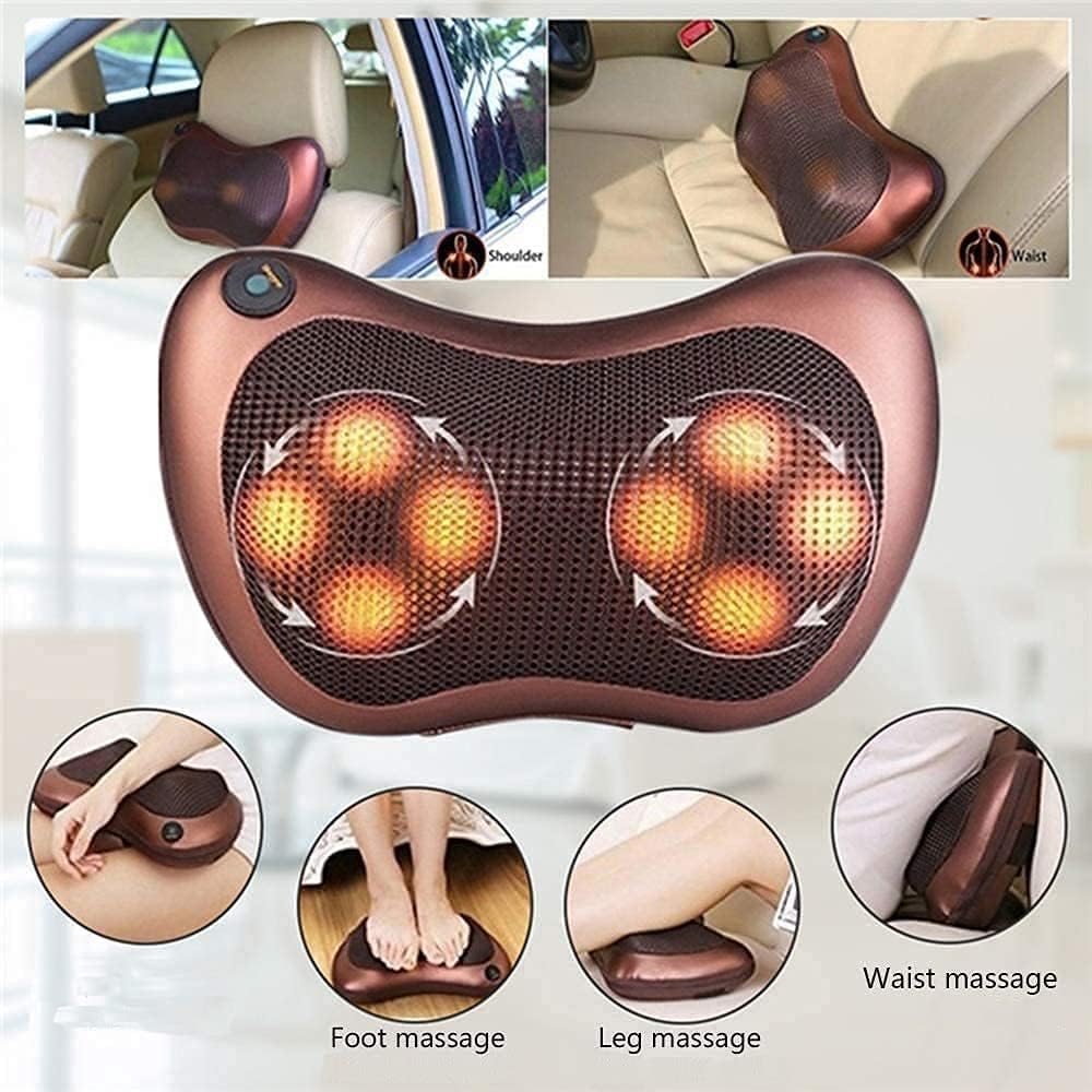 Neck & Back Massager Pillow for Men and Women Use at Home and in Car