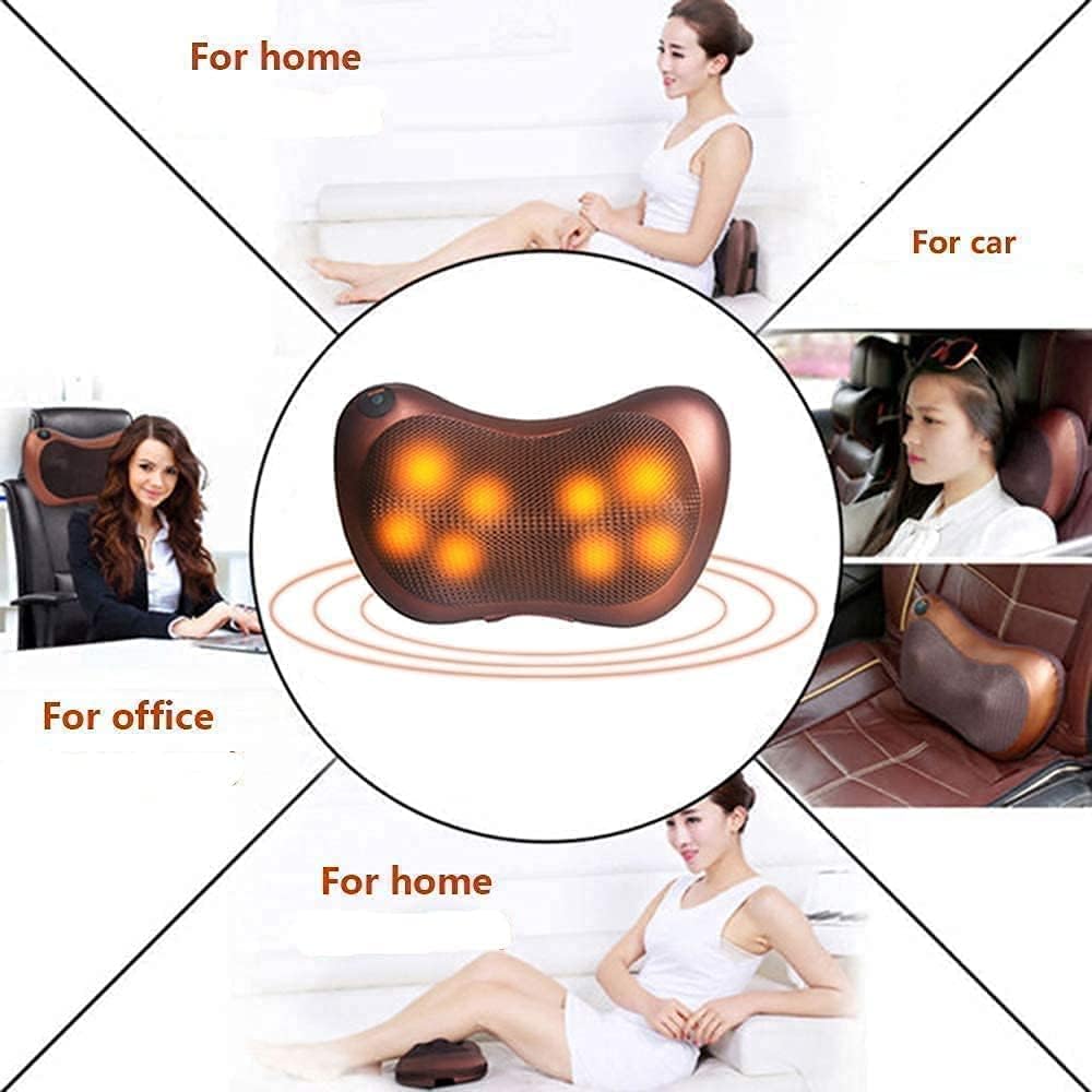 Neck & Back Massager Pillow for Men and Women Use at Home and in Car